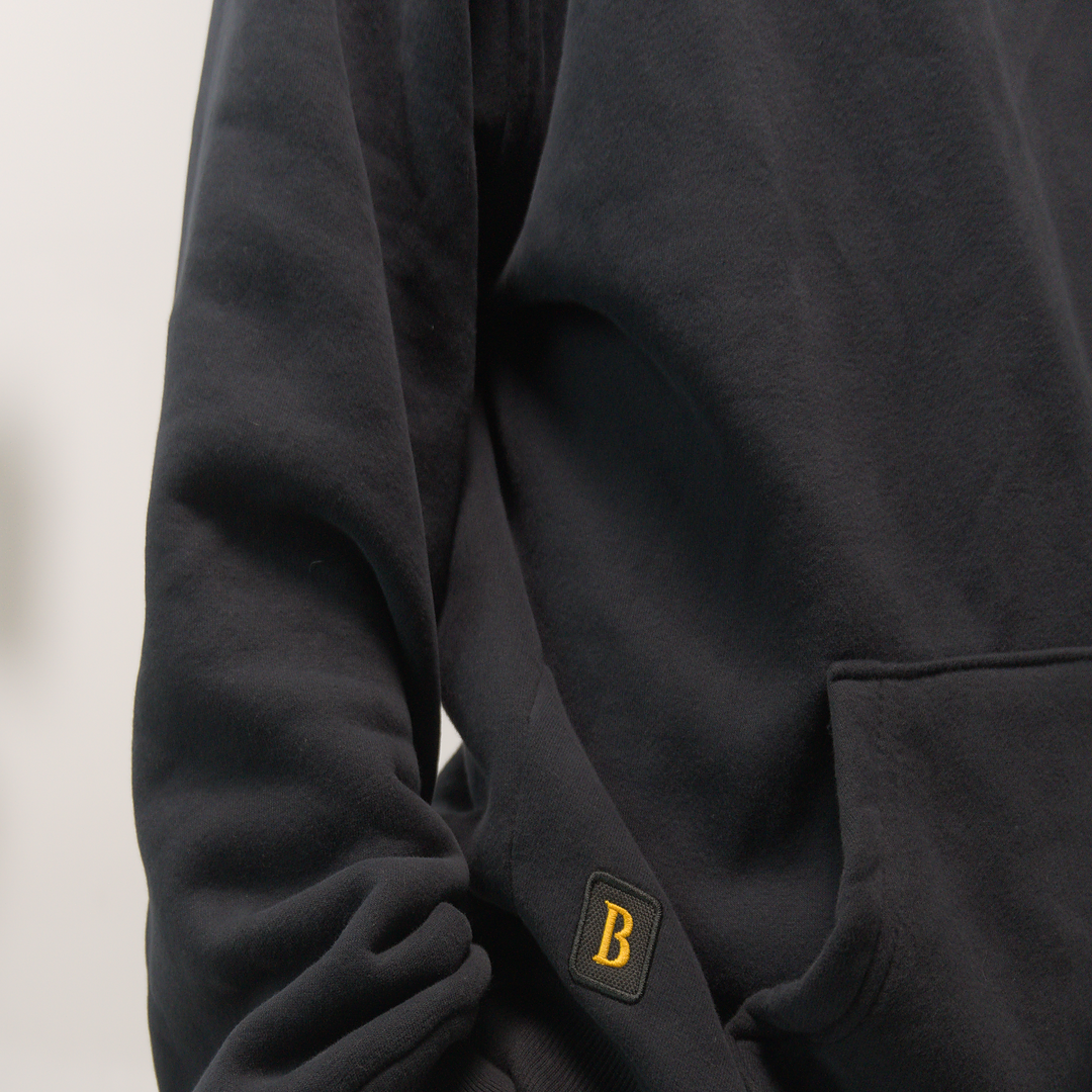 HOODIE OVERSIZE BORDADO NEGRO