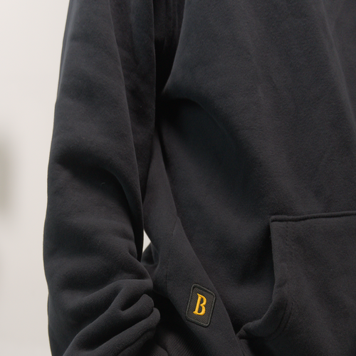 HOODIE OVERSIZE BORDADO NEGRO