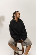 HOODIE OVERSIZE BORDADO NEGRO
